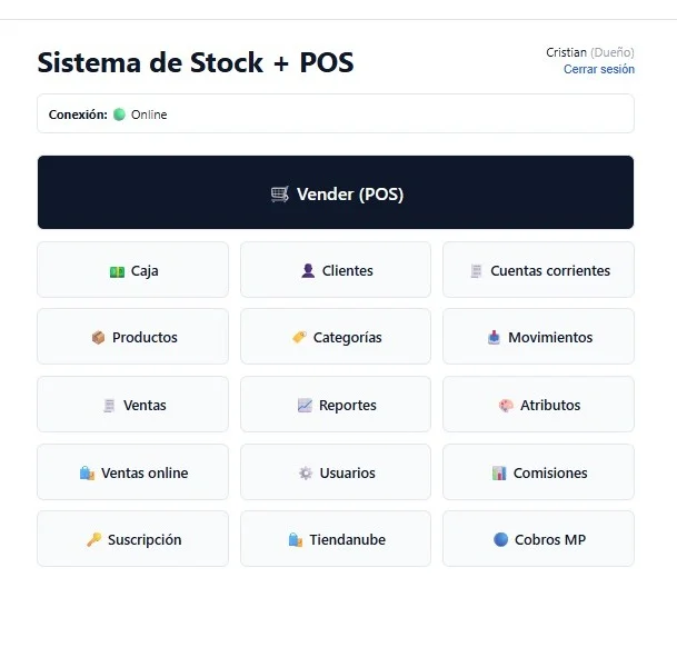 Pantalla real de MT Stock